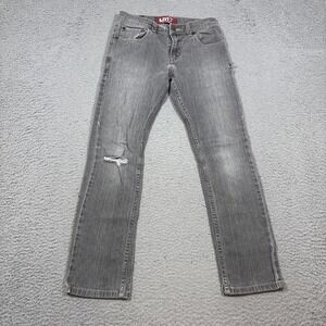 Levis 511 Boys Sz 12 Slim Fit Grey Denim Jeans Grunge Casual Work